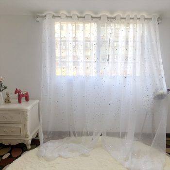 White Star Sheer Curtains For The Living Room