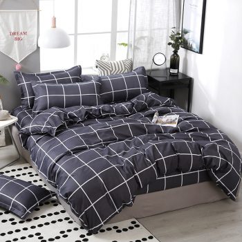 3/4pcs/Set Simple Style Stripe Fashion Comforter Cotton Bedding Set