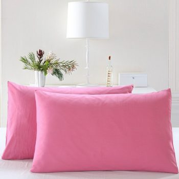 2 Pieces Cotton Pillowcases - Solid Colors