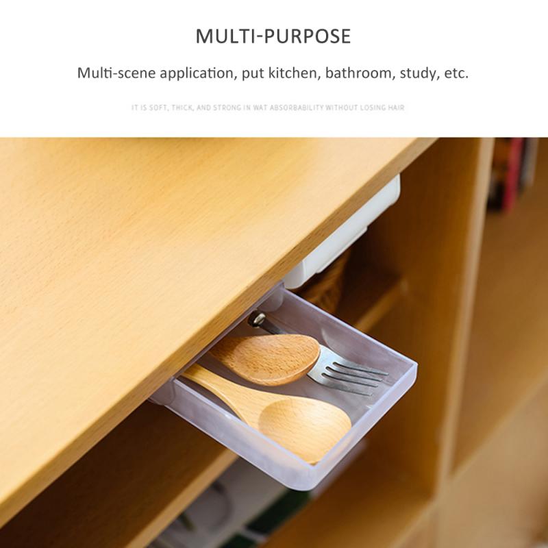 Adhesive Smart Under Table Storage Drawers