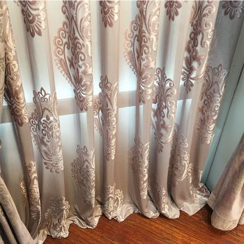 High-End Velvet Gilded Curtains For Living/Dining Room Bedroom