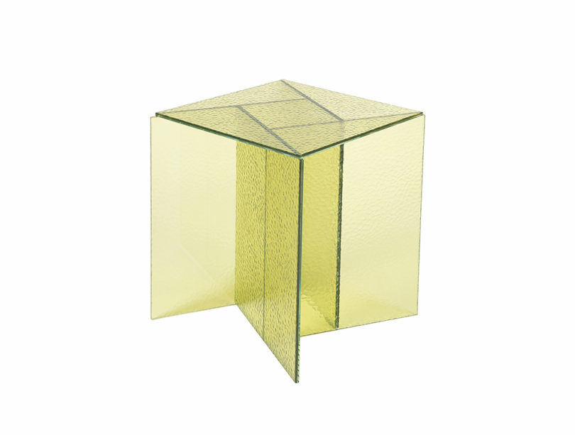 Chapel Glass + Hard Angles Combine in the aspa Table Series