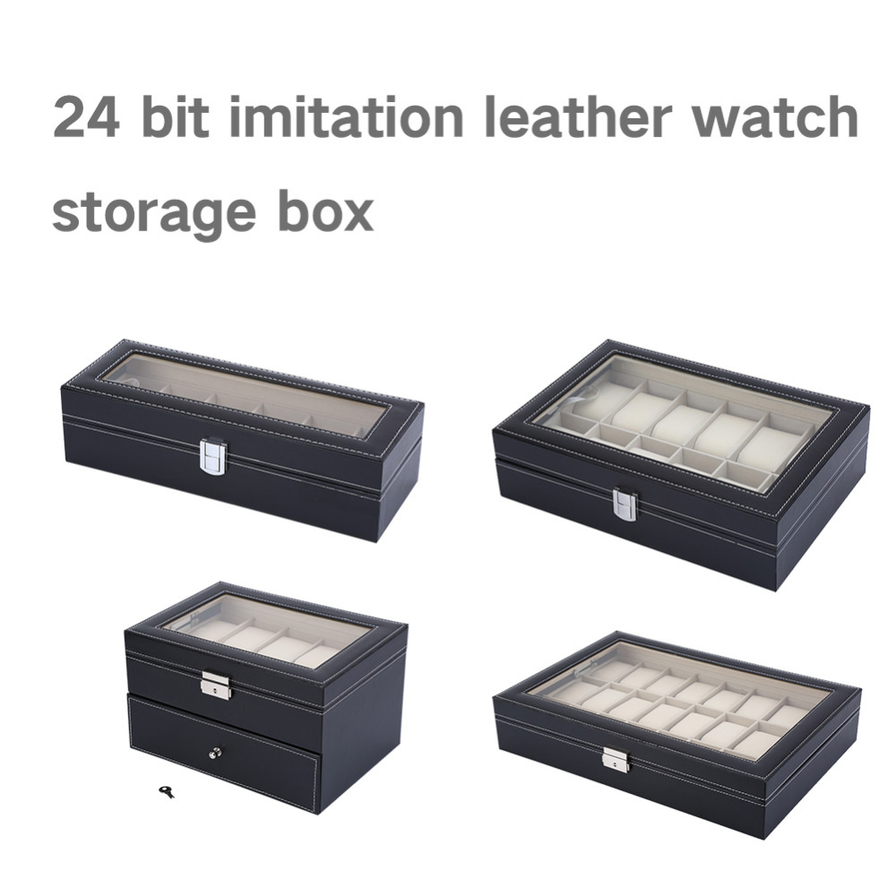 Watch Organizer & Storage Box With A clear Lid