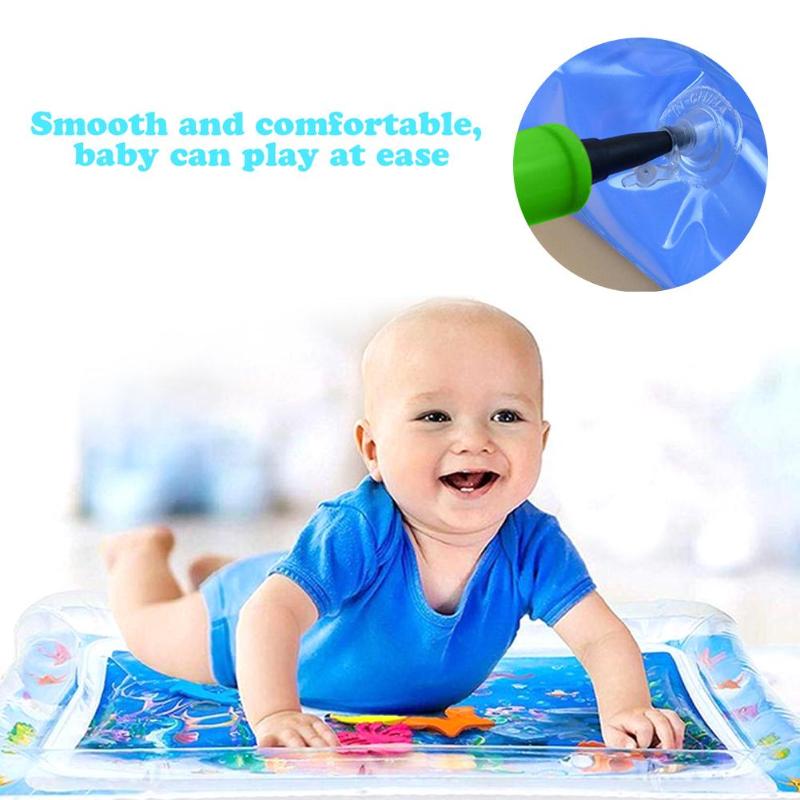 Water Play Mats For Infants - Inflatable Infant Tummy Time Play Mat