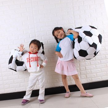 Football Shaped Bean Bag &Amp; Toy Storage For Stuffed Animals
