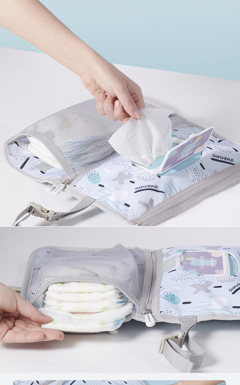 Portable Baby Changing Mat Foldable Washable Waterproof Mattress Changing Pad