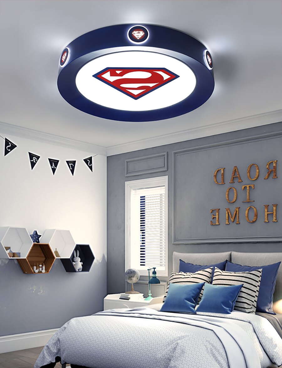Super Hero Ceiling Lights For Boy'S Room