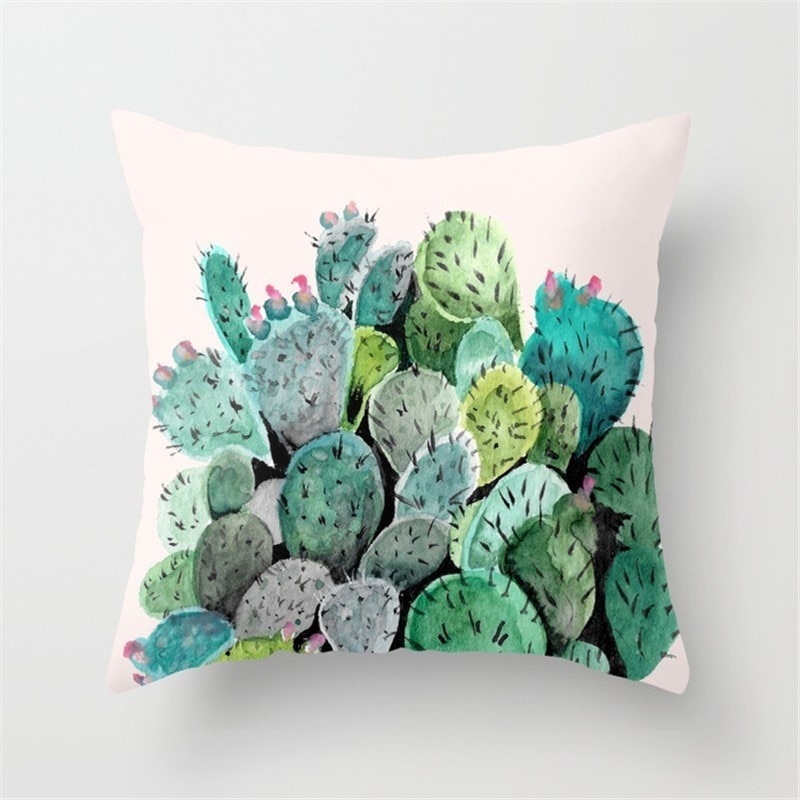 Cactus Printed Cushion Cover