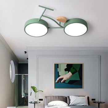 Nordic Bike Ceiling Light - 24W Led Light For Kids Bedroom