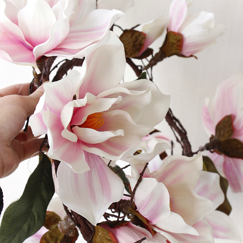 185Cm Artificial Magnolia Fake Silk Flower