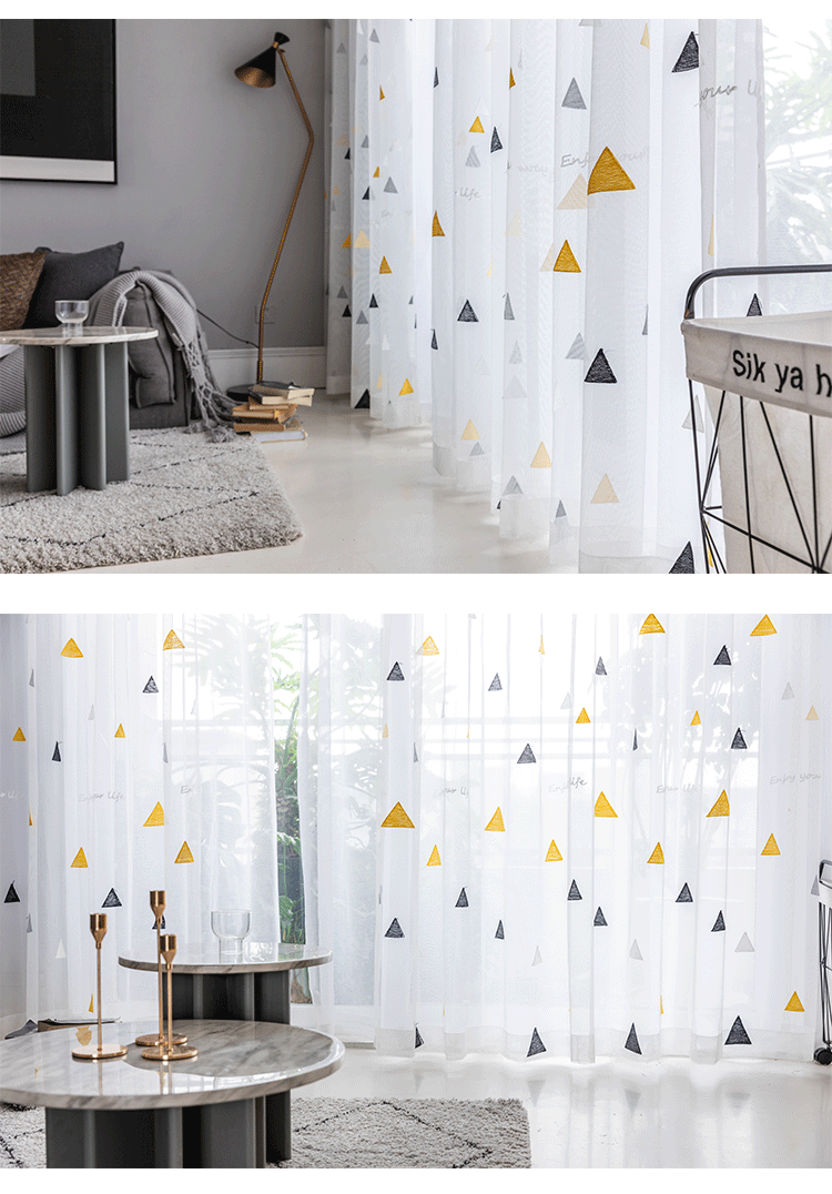 Sheer Tulle For Living Room Modern Home Decorative Curtains Study Kids Room