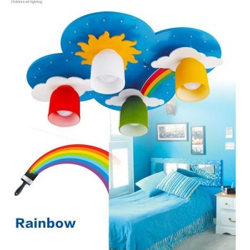 Colorful Rainbow Ceiling Light For Kids Room