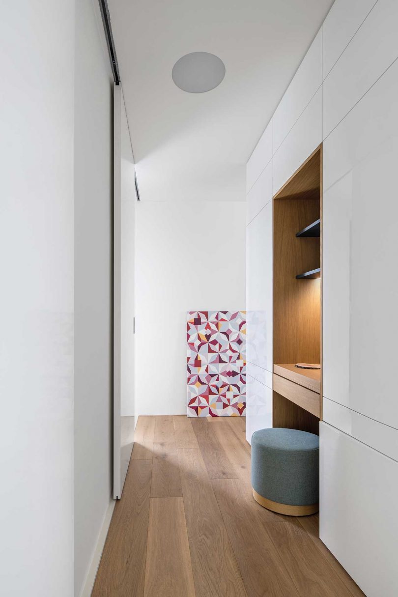 A Family Home In Prague Finished With Concrete, Wood, + Playful Details