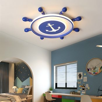 Pirate LED Ceiling Lights For Children's Room | Blue Ceiling Lights For Boys Room