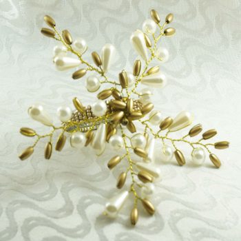 Pearl Flower Napkin Rings - Beaded Wedding Napkin Holder - 12 Pieces Napkin Rings