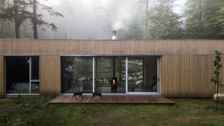 Hinterhouse: A Contemporary Cedar-Clad Forest Cabin