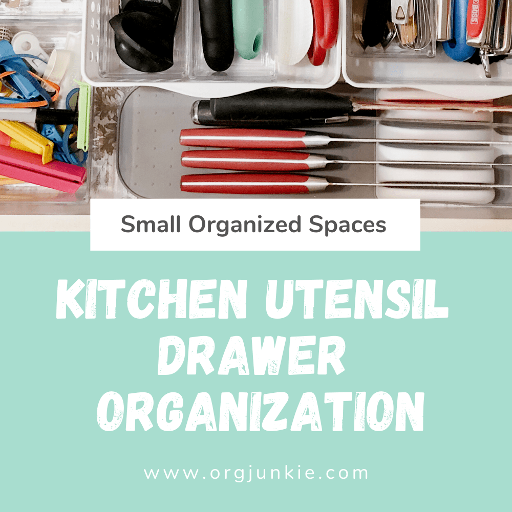 Small Organized Spaces: Kitchen Utensil Drawer Organization