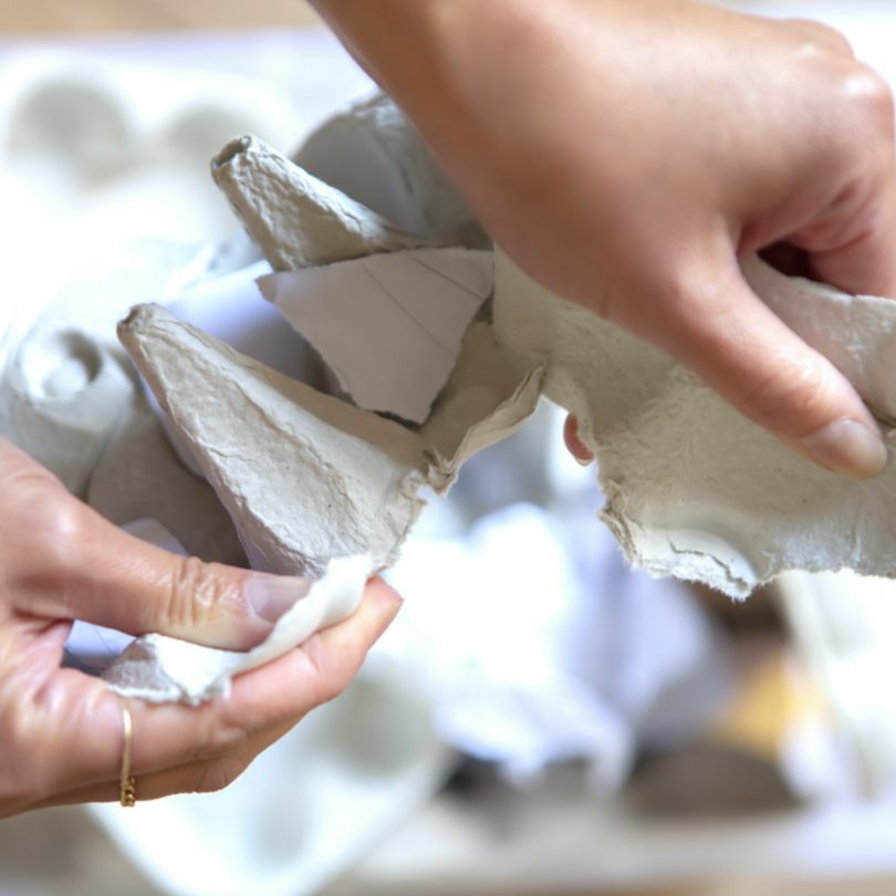 Jacqueline De La Fuente Turns Waste Paper + Cardboard Into Sculptural Vases