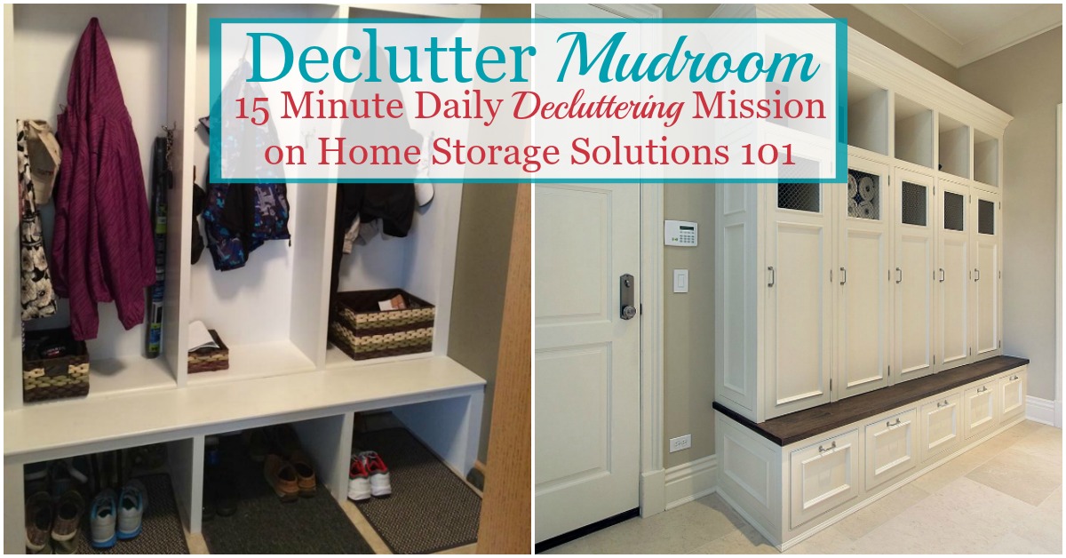 How To Declutter Your Mudroom Or Back Entrance To Your Home
