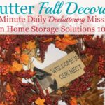 How To Declutter Fall Decorations