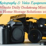 How To Declutter Photography & Video Equipment & Supplies