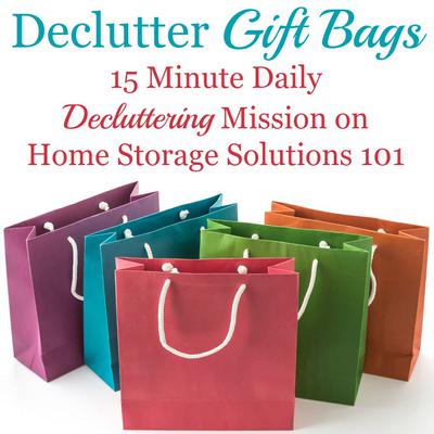 How To Declutter Gift Bags