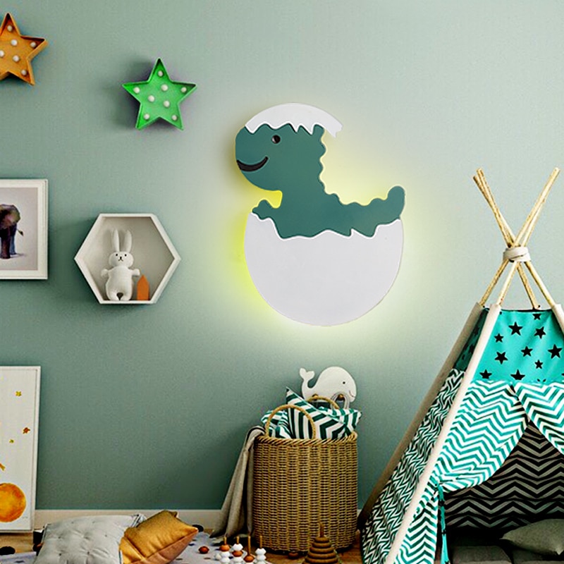 LED Dinosaur Egg Shape Cute Kids Wall Lamp