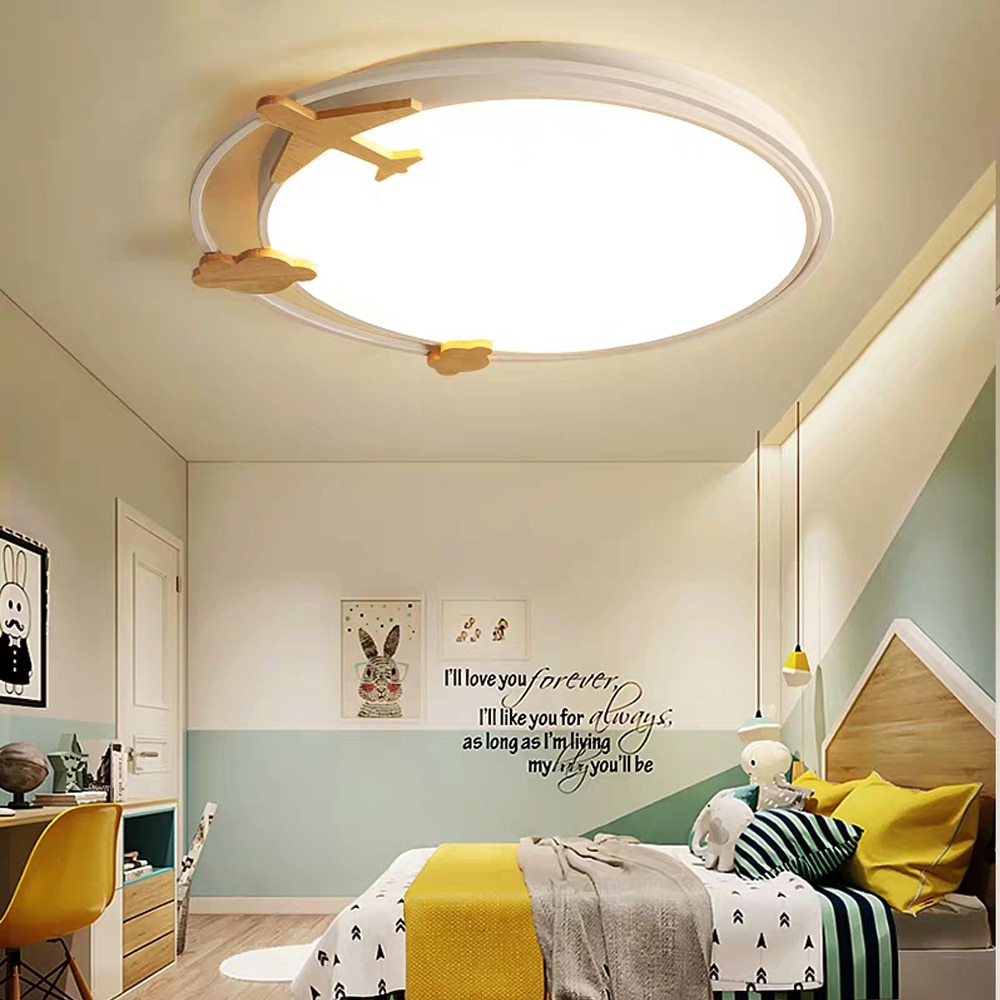 Modern Led Wood Animal Ceiling Light
