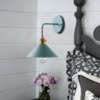 Modern Simple Iron Wall Lamp Led With 7 Colors