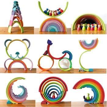 Creative Rainbow Building Blocks Best Toys For Babies